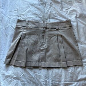 Sunday Best Tan Mini Skirt